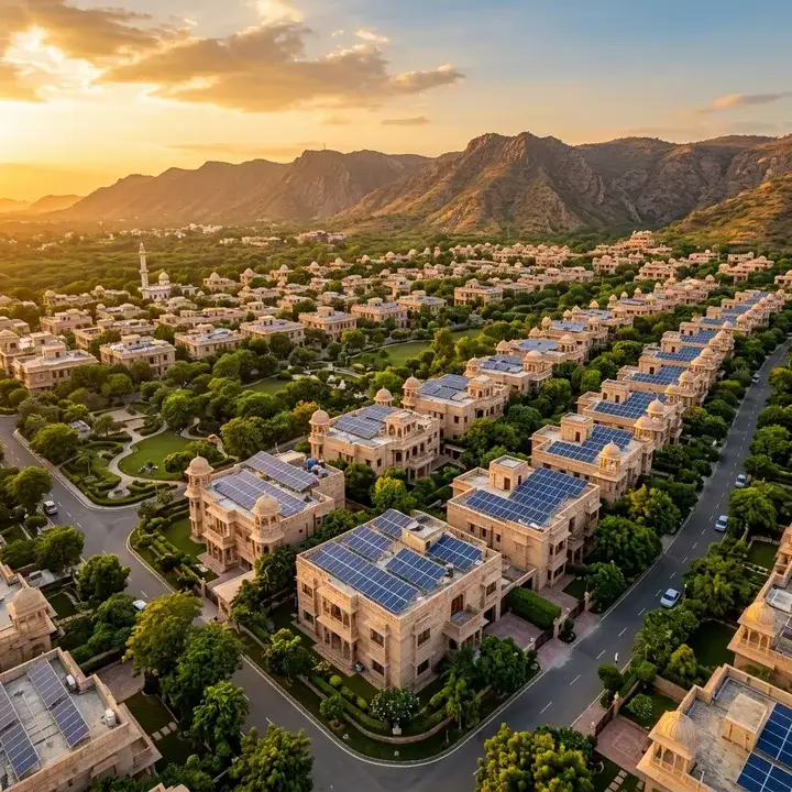 Solar rooftop installation by SOLGURU Green Energy